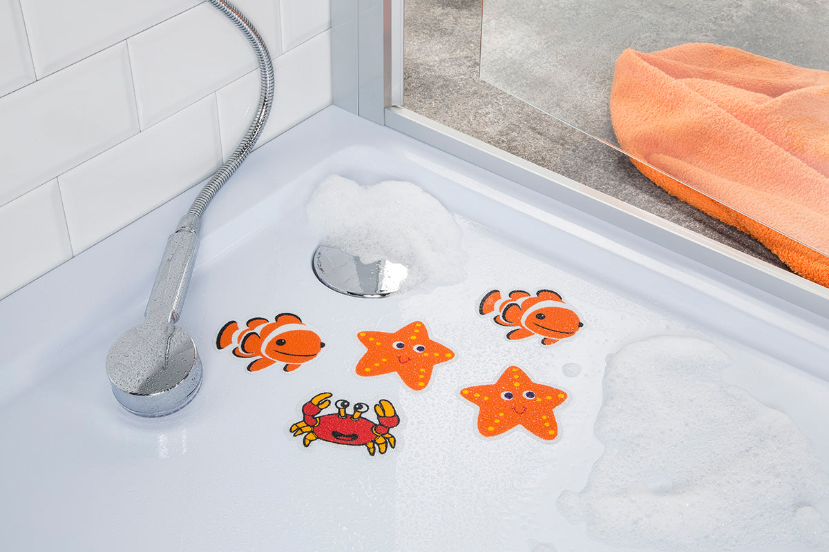 PANA® Kinder-Anti-Rutsch-Sticker für Dusche & Badewanne • 5er Set