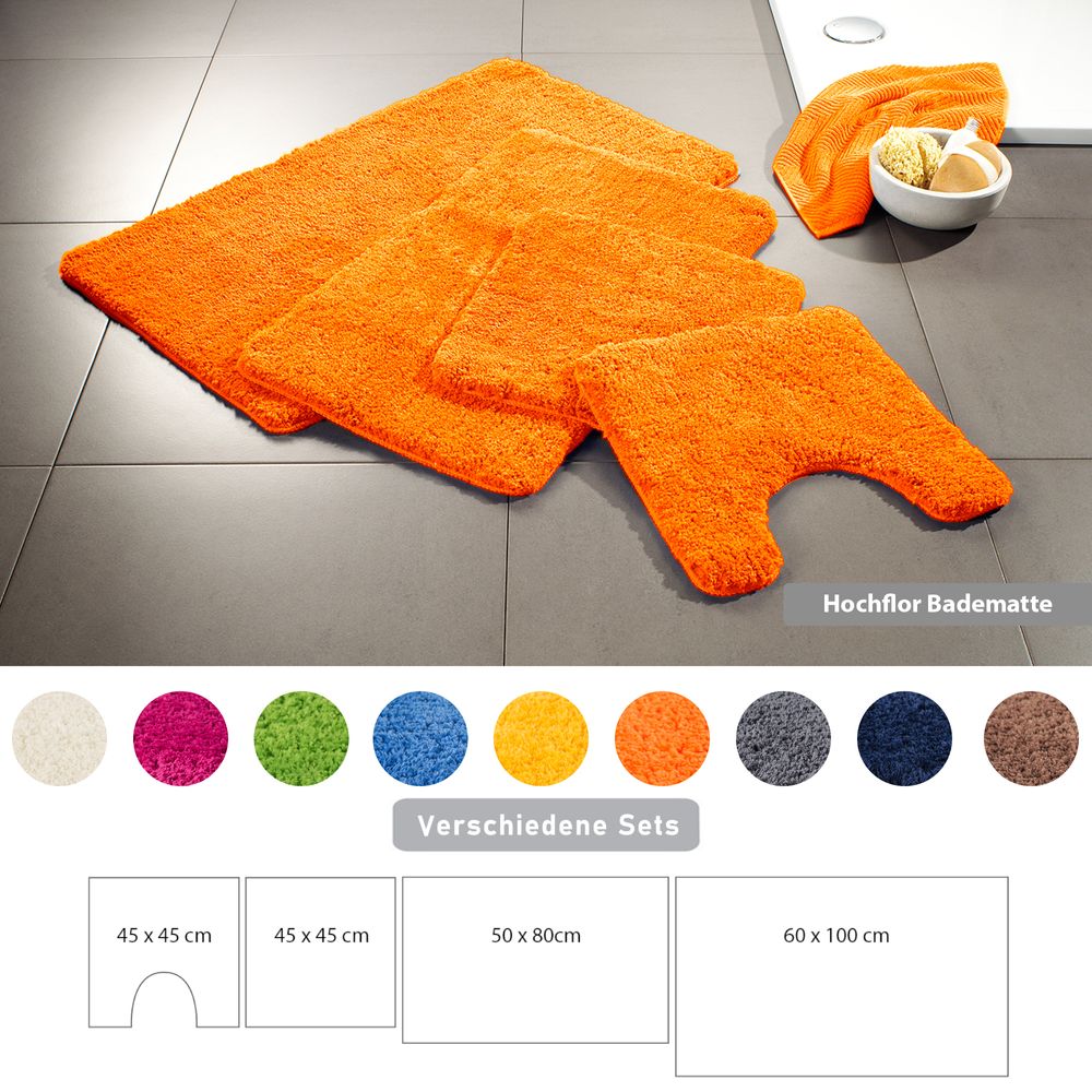 PANA® Badematten Set aus Mikrofaser • versch. Varianten