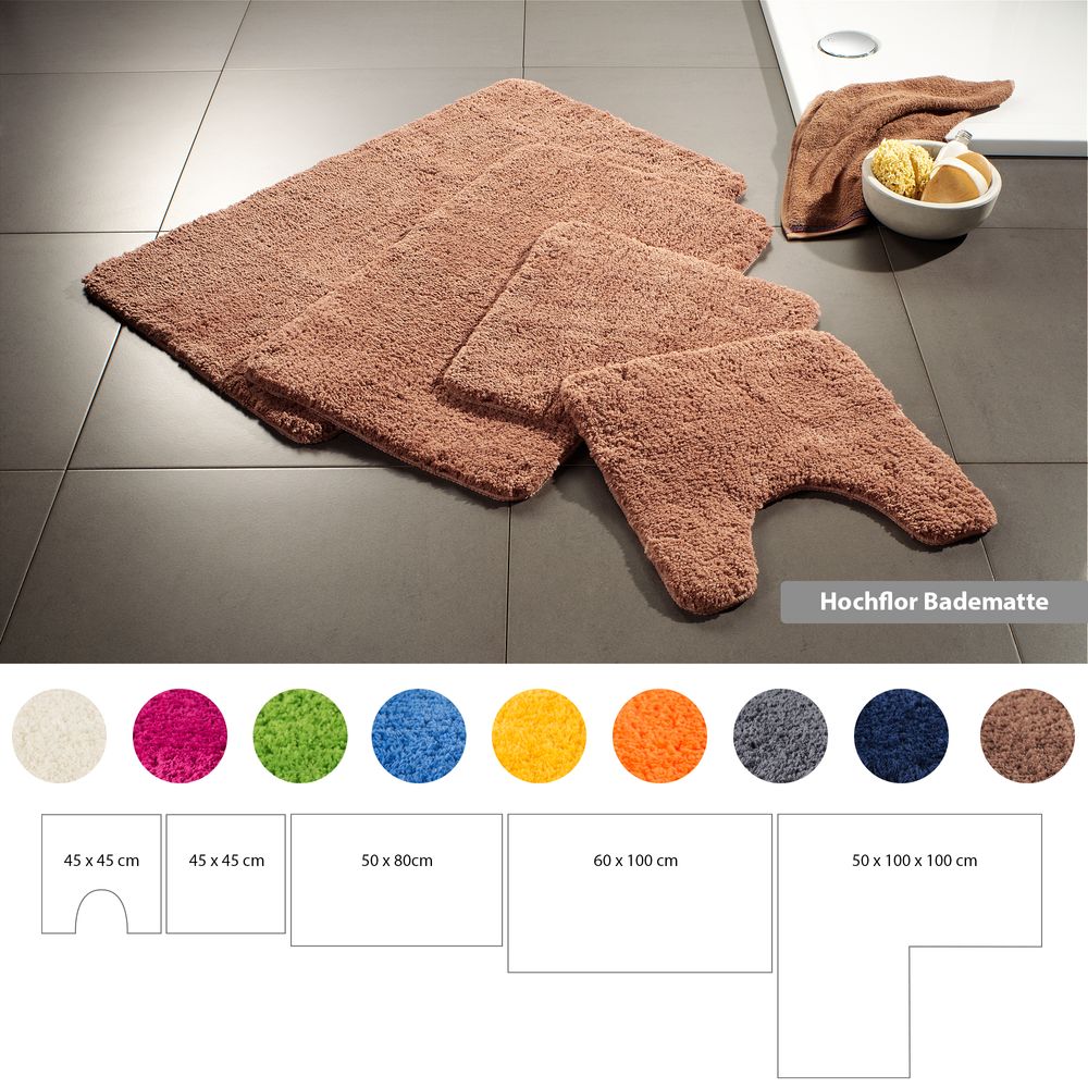 PANA® Flauschige Mikrofaser Badematten • versch. Varianten