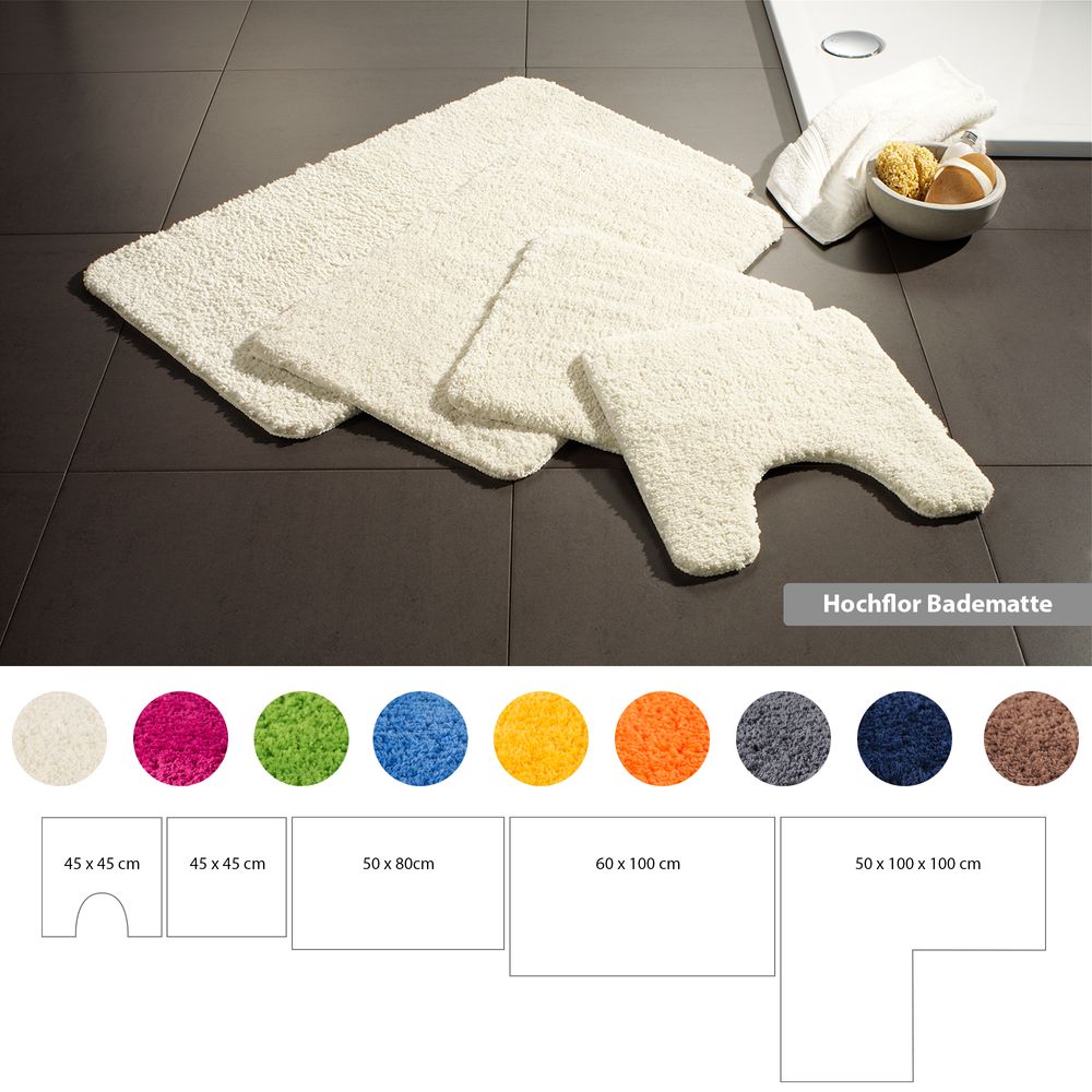 PANA® Flauschige Mikrofaser Badematten • versch. Varianten