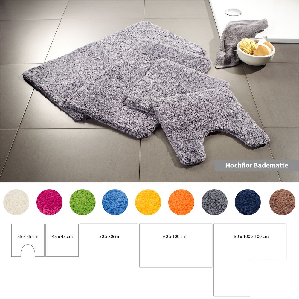PANA® Flauschige Mikrofaser Badematten • versch. Varianten