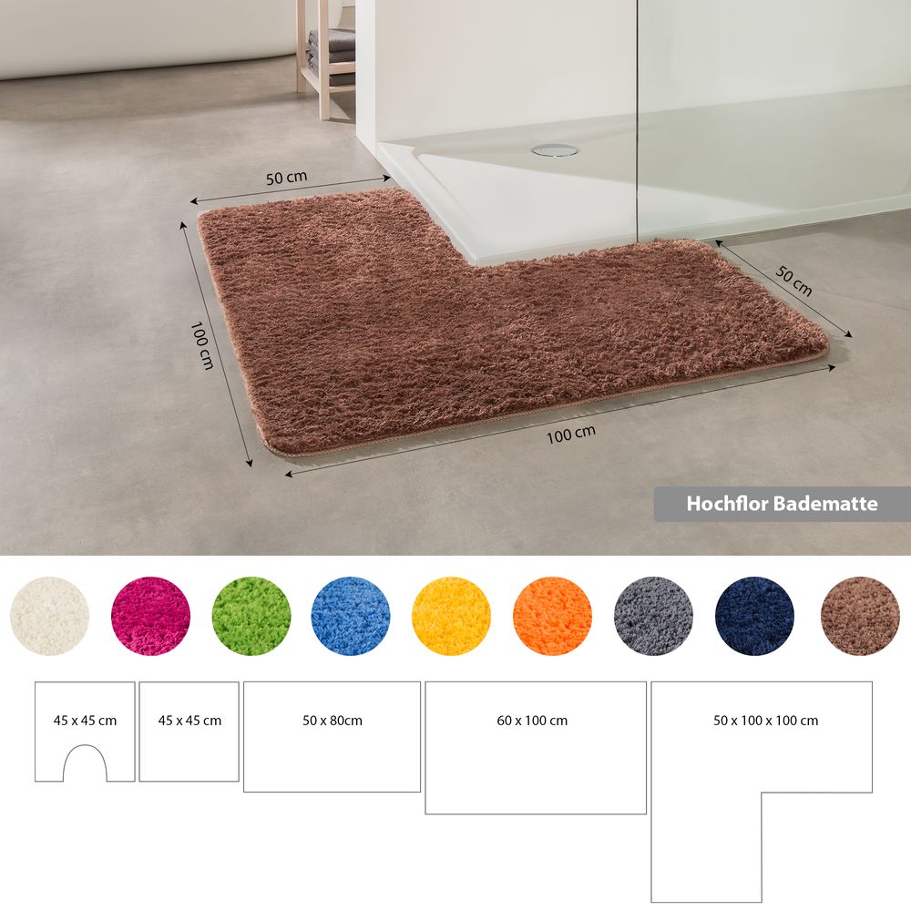 PANA® Flauschige Mikrofaser Badematten • versch. Varianten