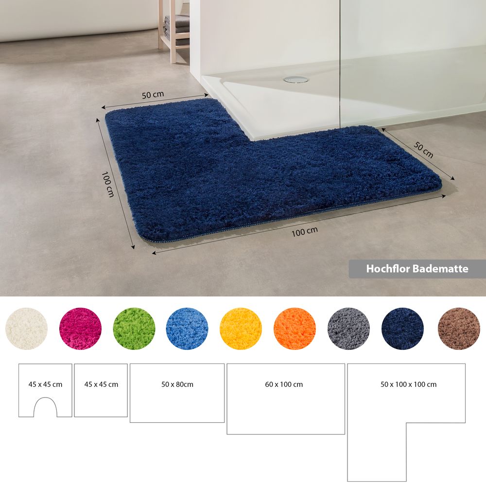 PANA® Flauschige Mikrofaser Badematten • versch. Varianten
