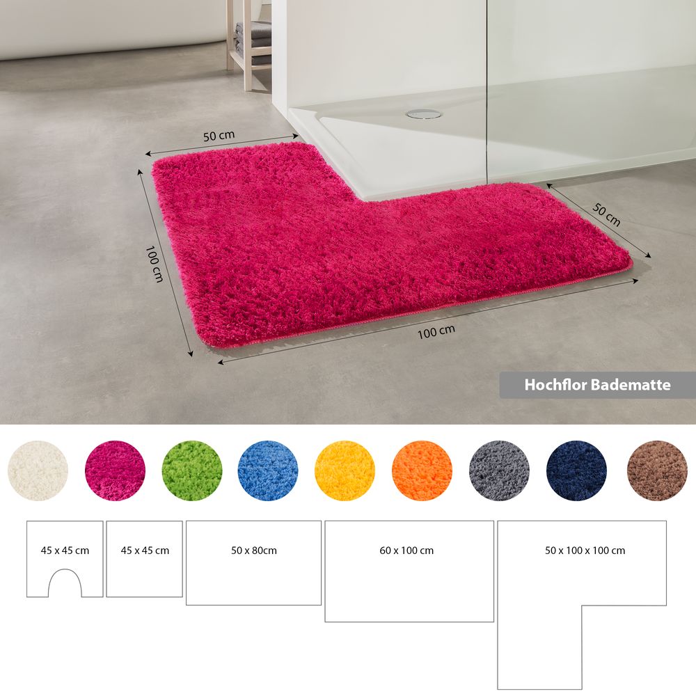 PANA® Flauschige Mikrofaser Badematten • versch. Varianten