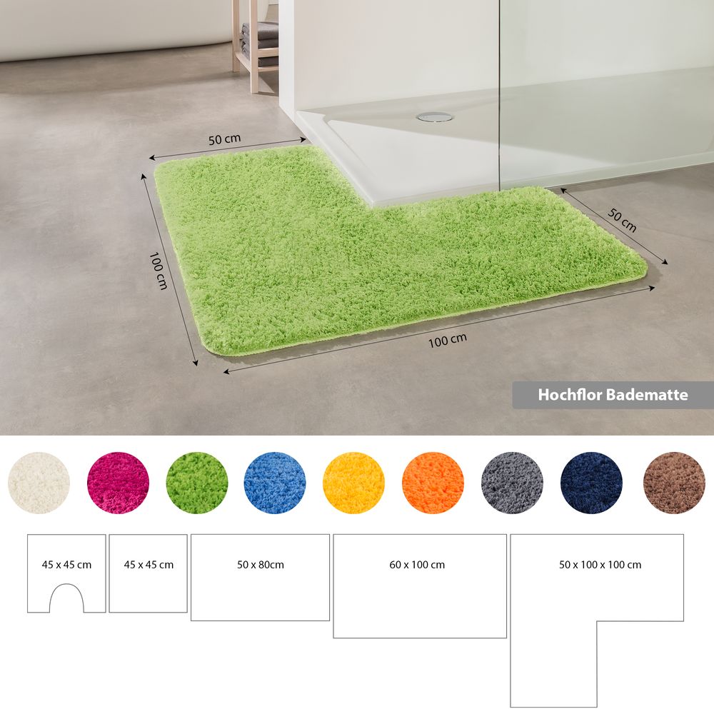 PANA® Flauschige Mikrofaser Badematten • versch. Varianten