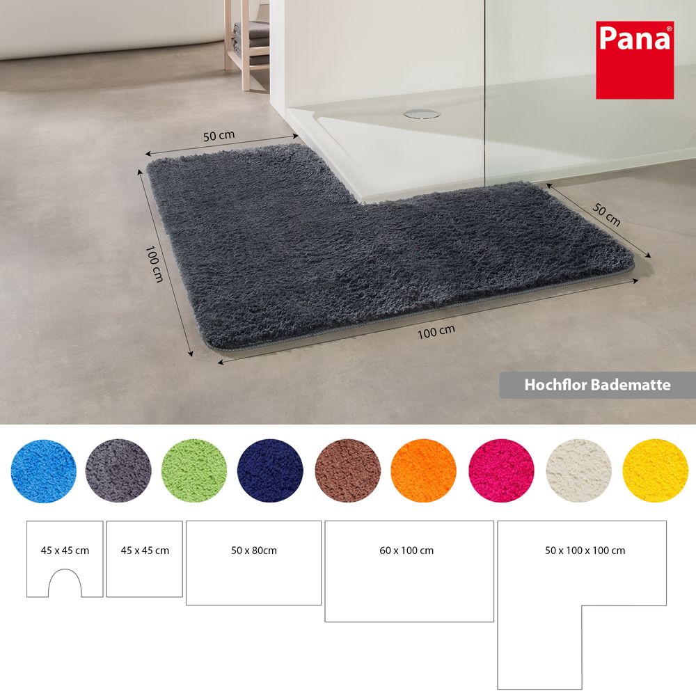 PANA® Flauschige Mikrofaser Badematten • versch. Varianten