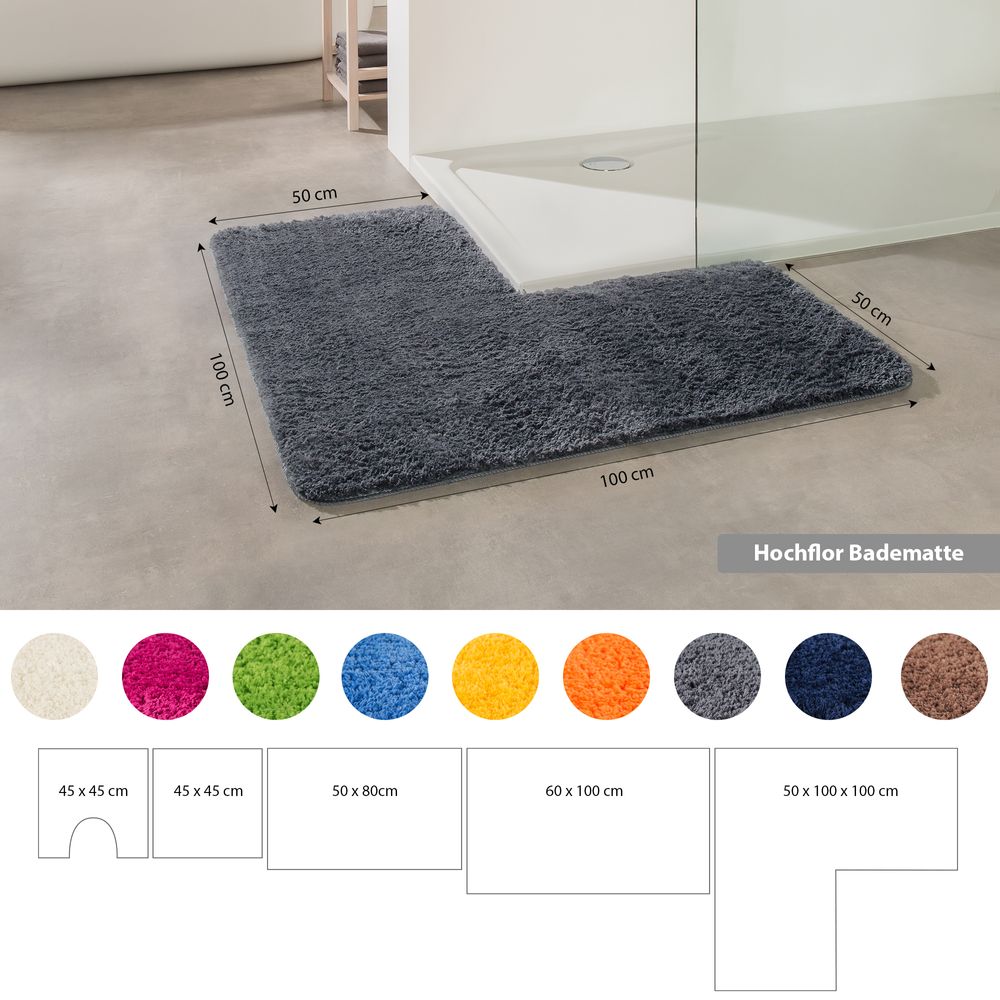 PANA® Flauschige Mikrofaser Badematten • versch. Varianten