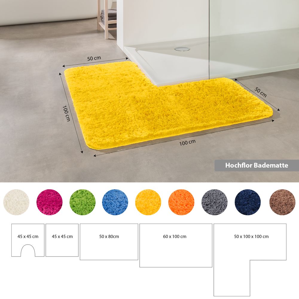 PANA® Flauschige Mikrofaser Badematten • versch. Varianten