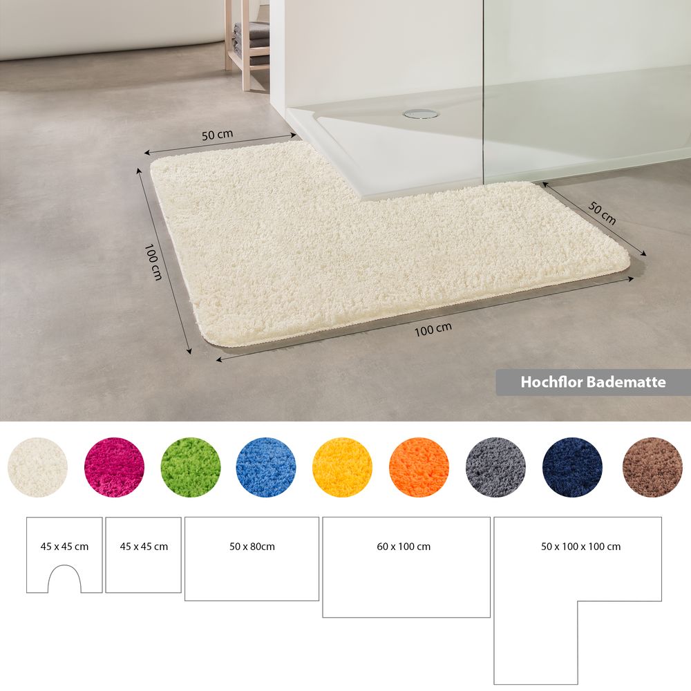 PANA® Flauschige Mikrofaser Badematten • versch. Varianten
