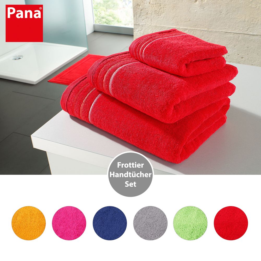 PANA® Frottier-Handtuch-Serie aus Baumwolle • versch. Varianten
