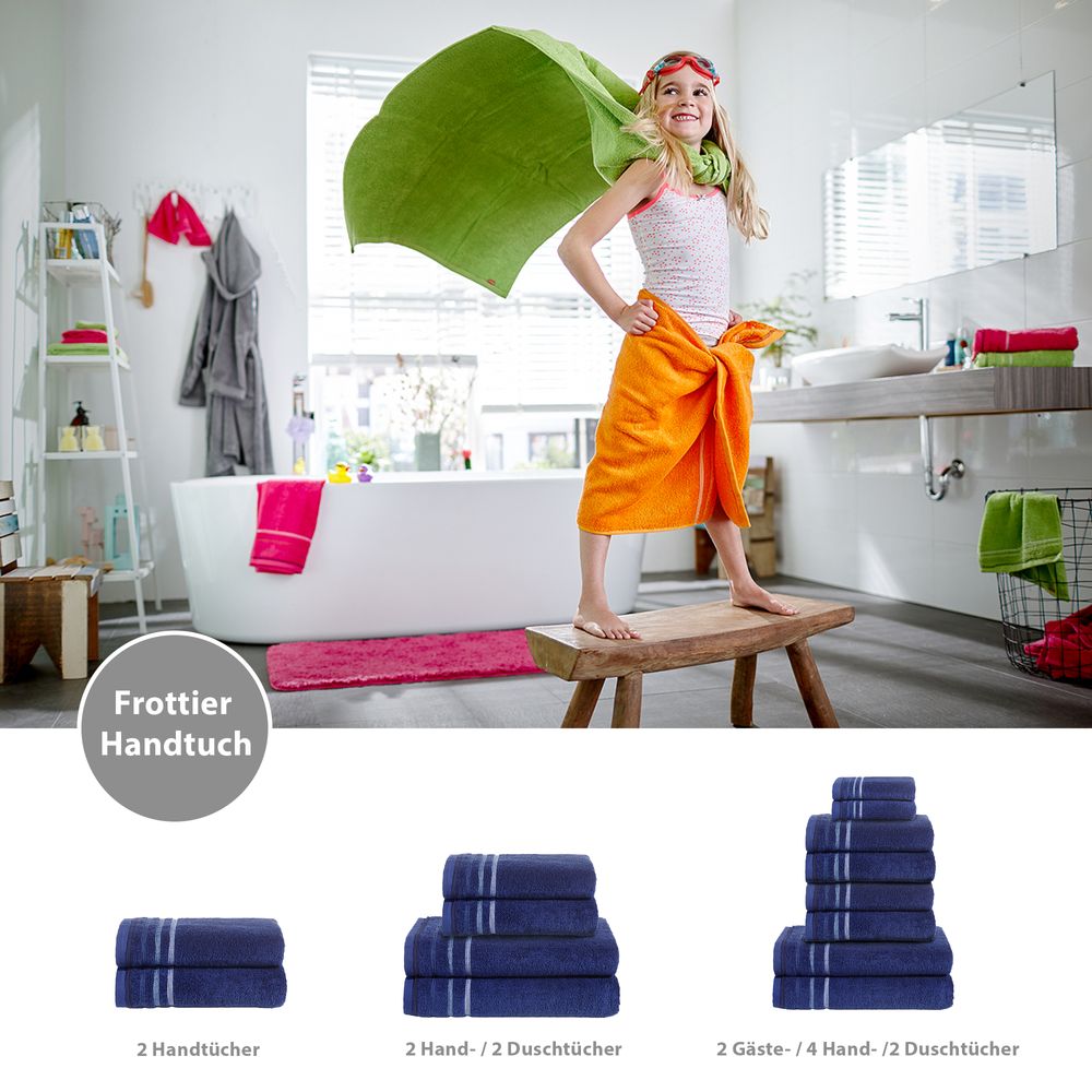 PANA® Frottier-Handtuch-Serie aus Baumwolle • versch. Varianten