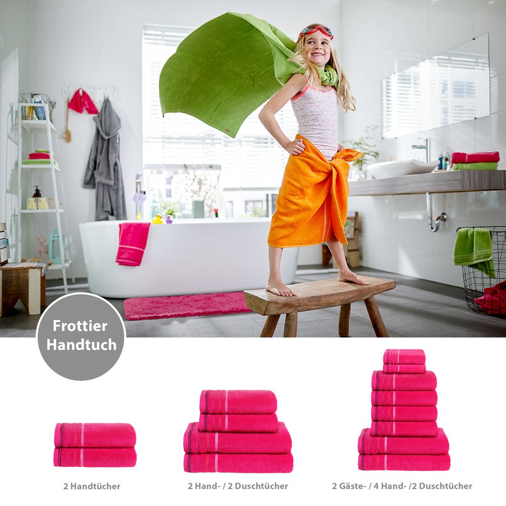 PANA® Frottier-Handtuch-Serie aus Baumwolle • versch. Varianten