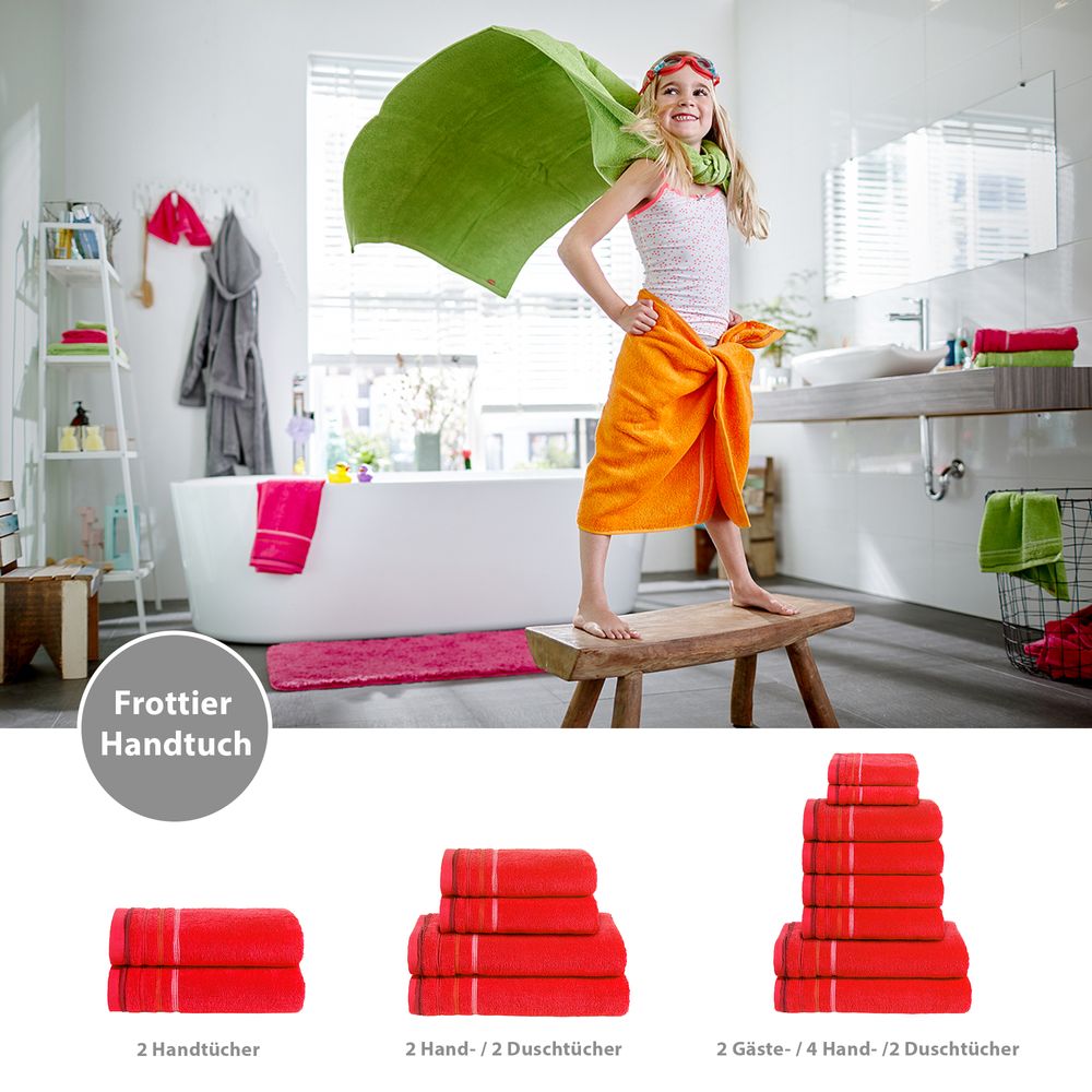 PANA® Frottier-Handtuch-Serie aus Baumwolle • versch. Varianten