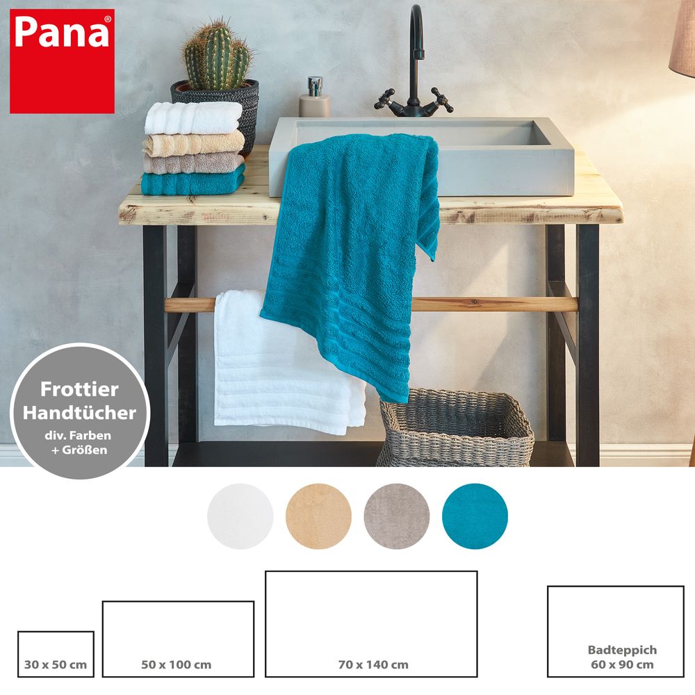 PANA® Frottier-Handtuch-Serie aus Baumwolle • versch. Varianten