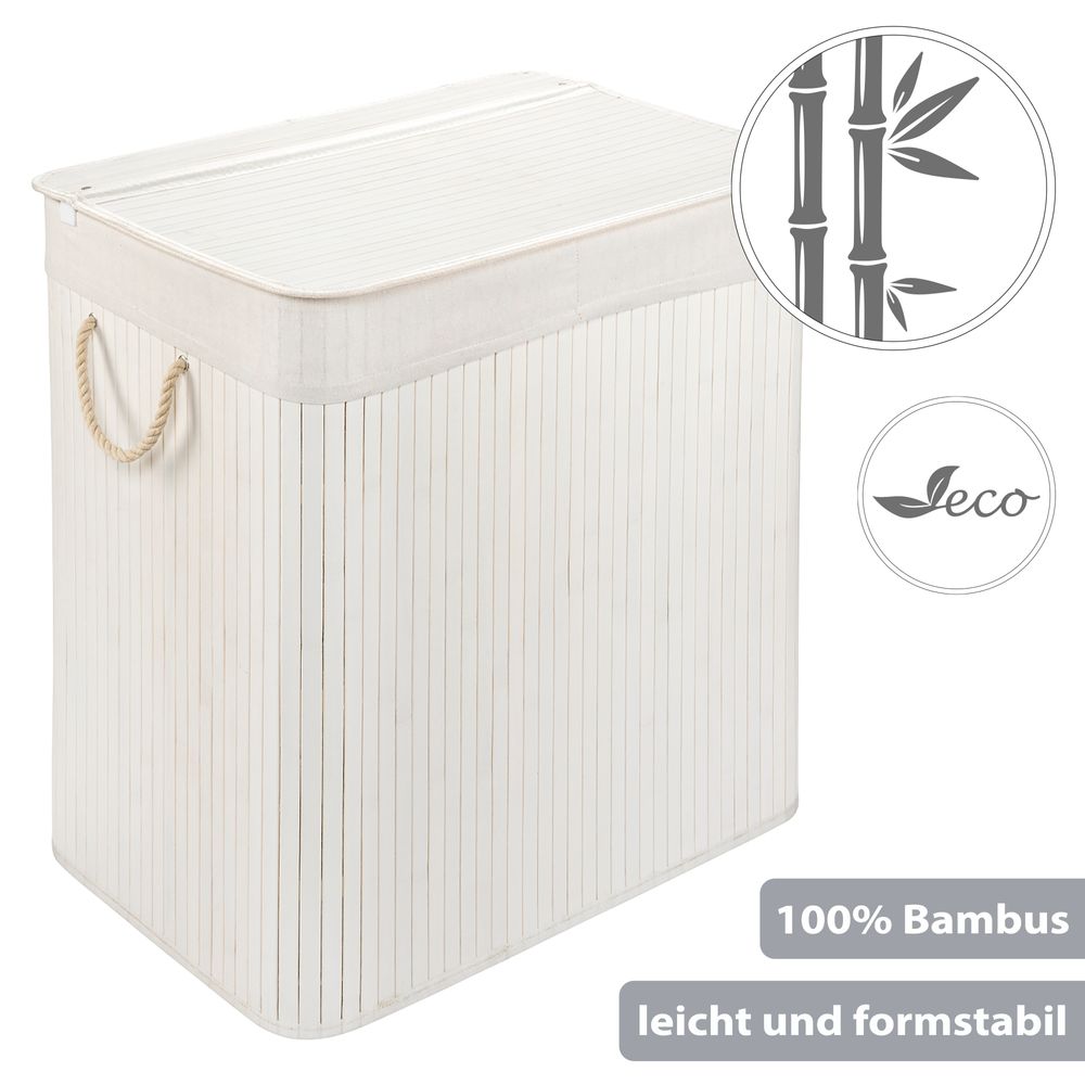 PANA® ECO Bambus Wäschekorb • versch. Größen & Farben