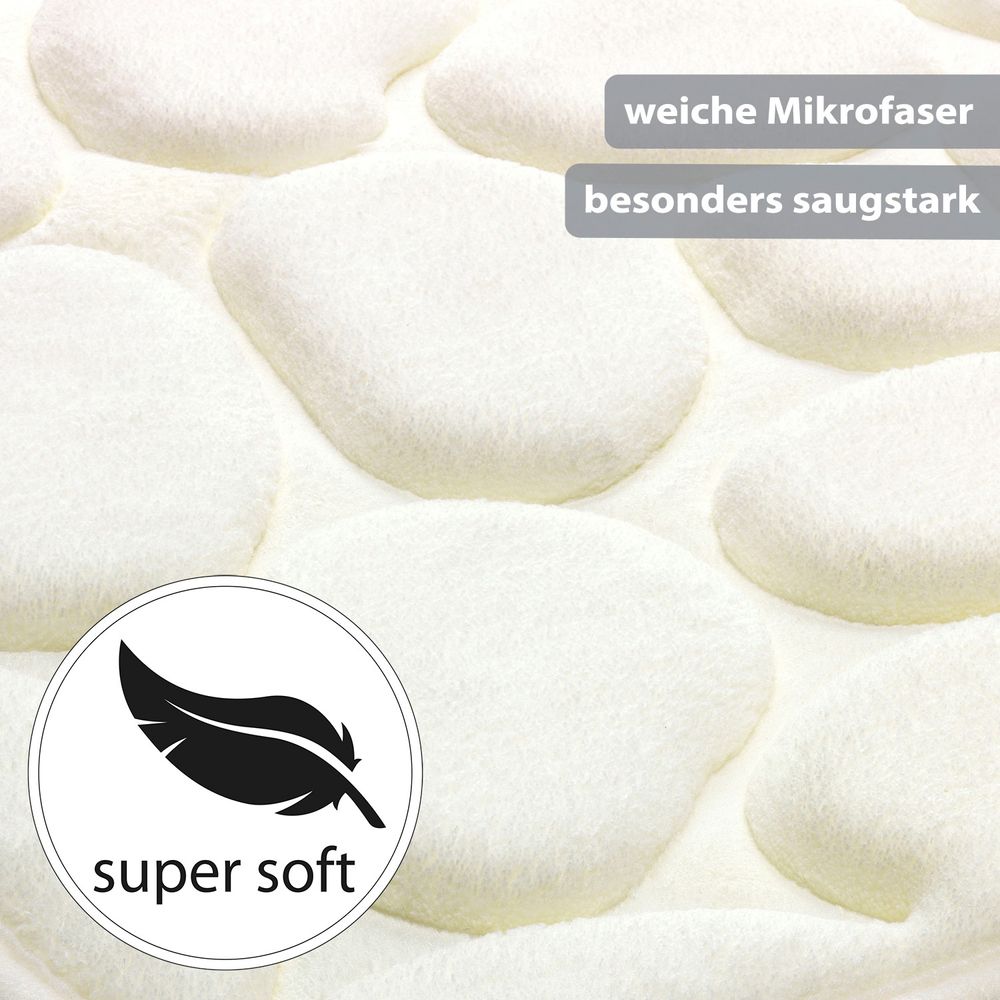 PANA® Badematte mit Memory Foam im Stein Design • versch. Farben