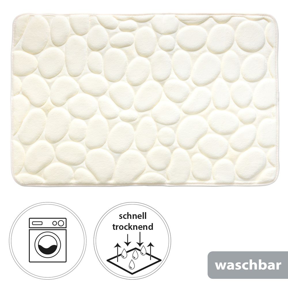 PANA® Badematte mit Memory Foam im Stein Design • versch. Farben