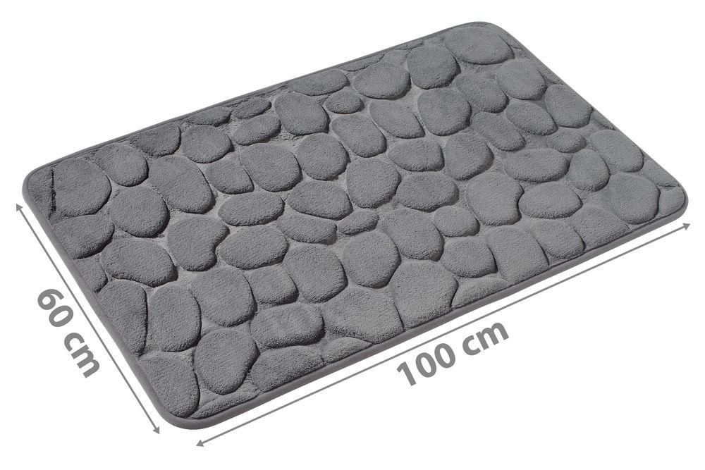 PANA® Badematte mit Memory Foam im Stein Design • versch. Farben
