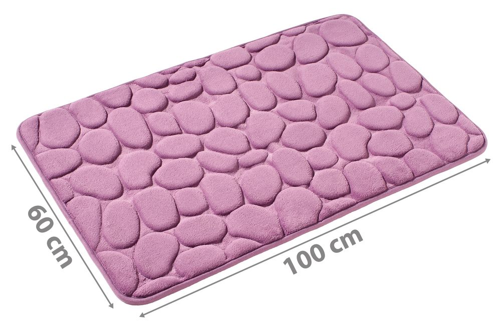 PANA® Badematte mit Memory Foam im Stein Design • versch. Farben
