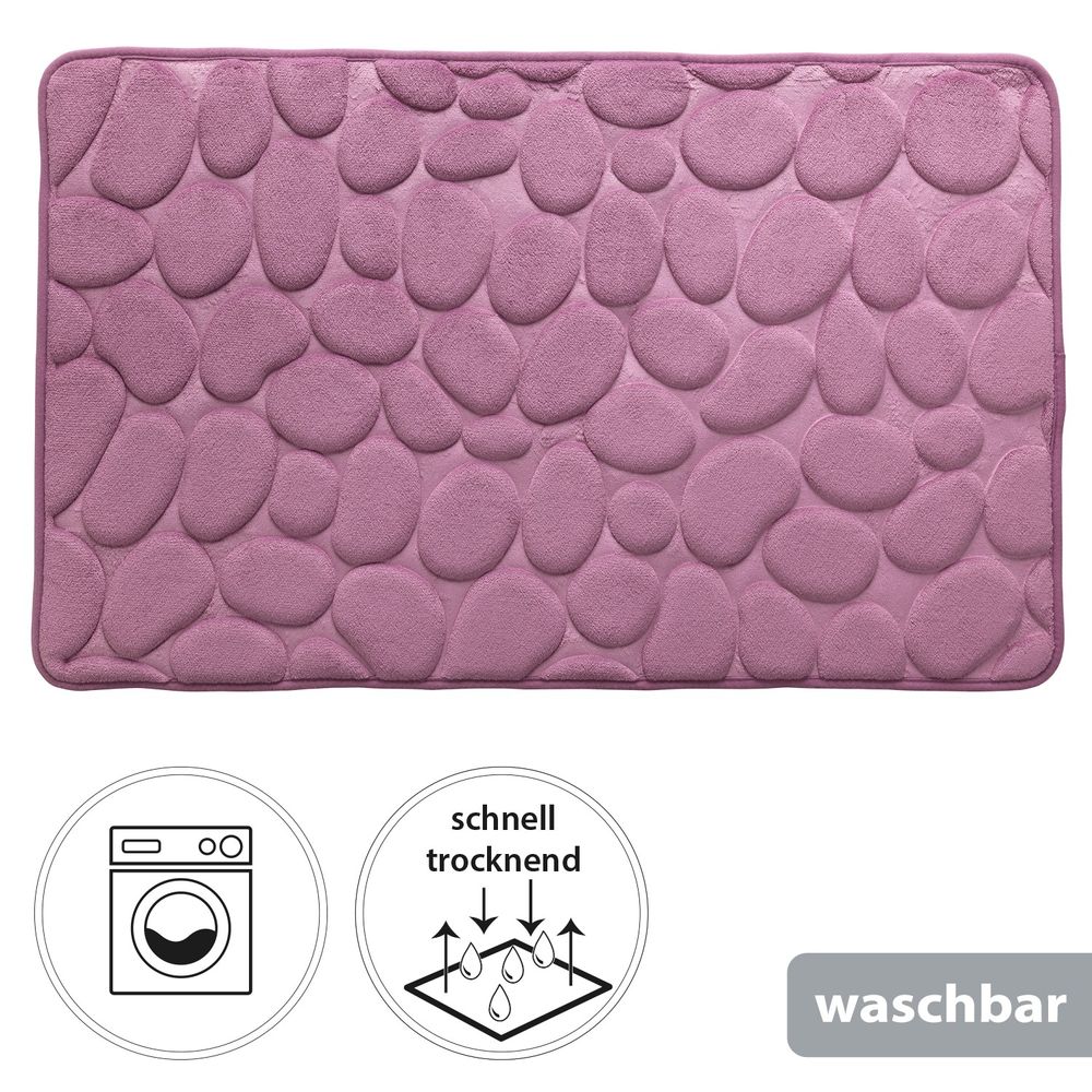 PANA® Badematte mit Memory Foam im Stein Design • versch. Farben