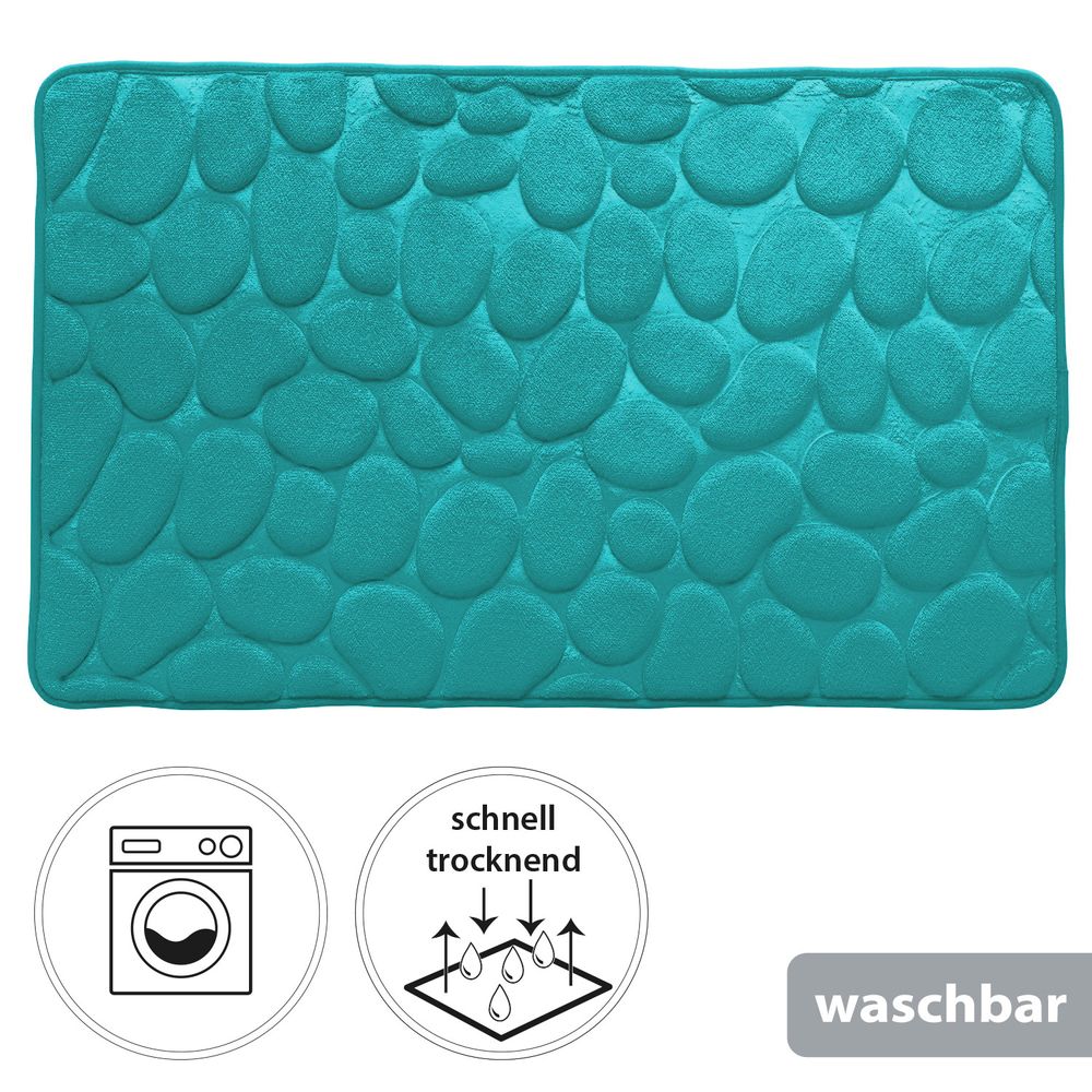PANA® Badematte mit Memory Foam im Stein Design • versch. Farben