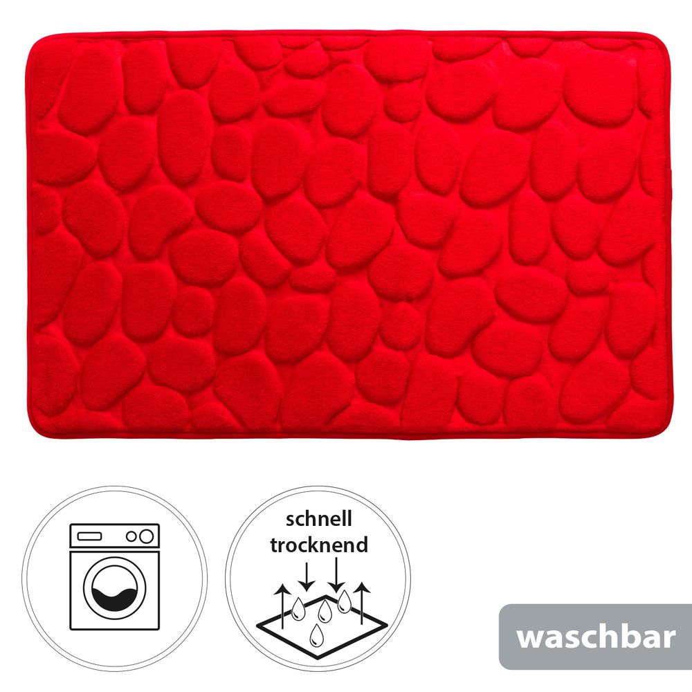 PANA® Badematte mit Memory Foam im Stein Design • versch. Farben