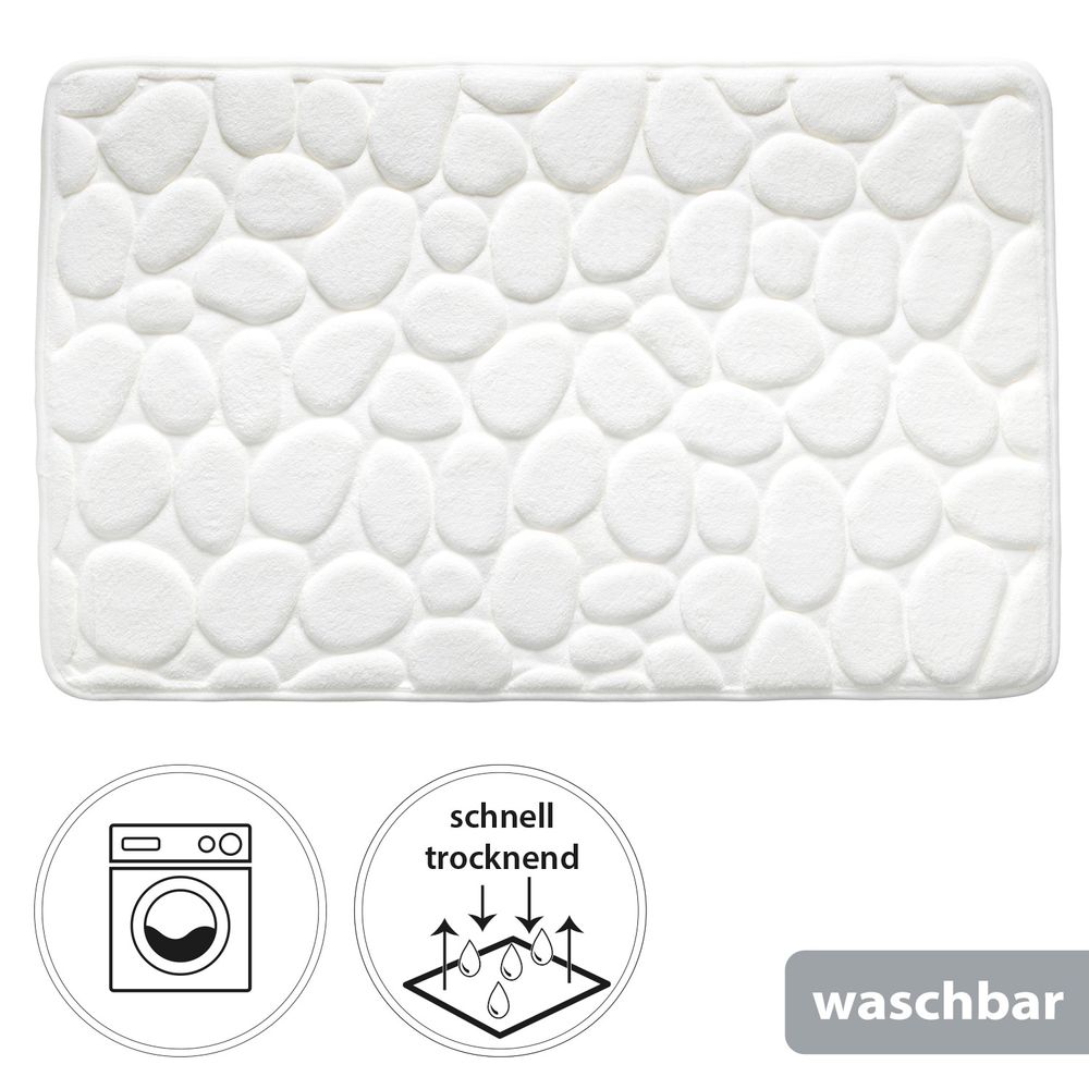 PANA® Badematte mit Memory Foam im Stein Design • versch. Farben
