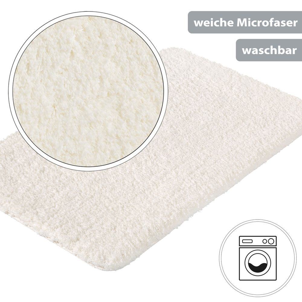 PANA® Flauschige Hochflor Badematte • versch. Größen, Formen & Farben
