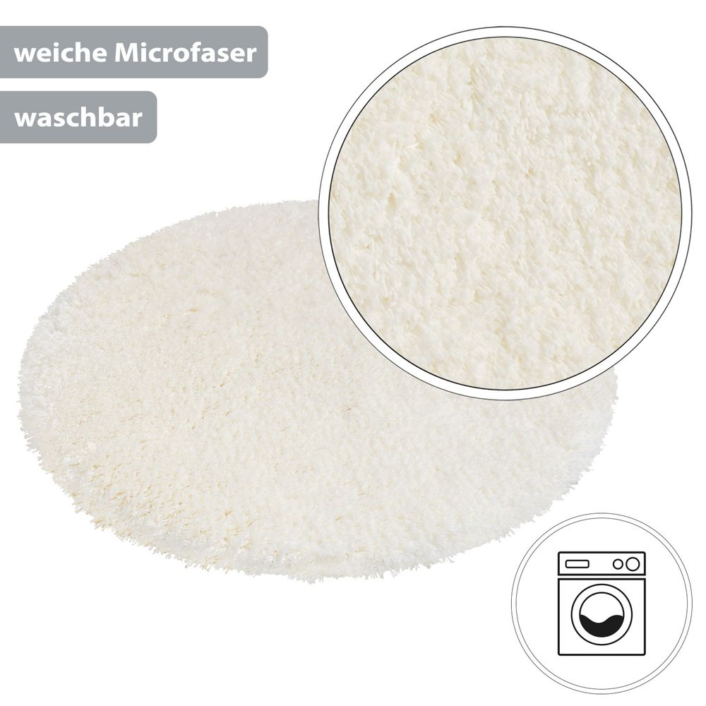 PANA® Flauschige Hochflor Badematte • versch. Größen, Formen & Farben