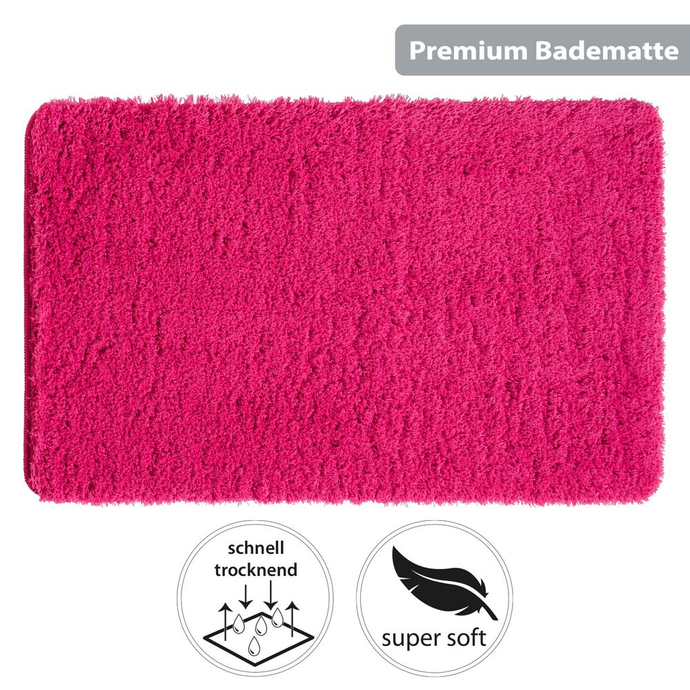 PANA® Flauschige Hochflor Badematte • versch. Größen, Formen & Farben