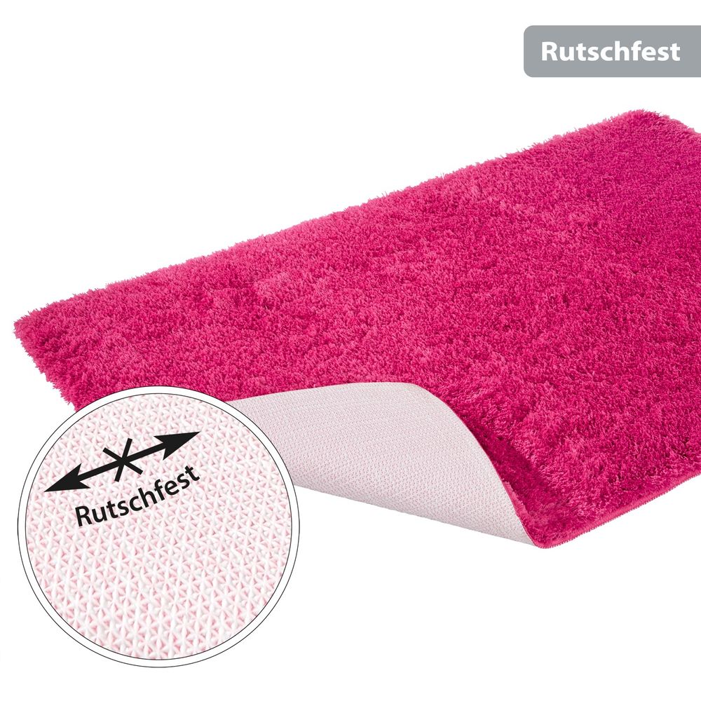 PANA® Flauschige Hochflor Badematte • versch. Größen, Formen & Farben