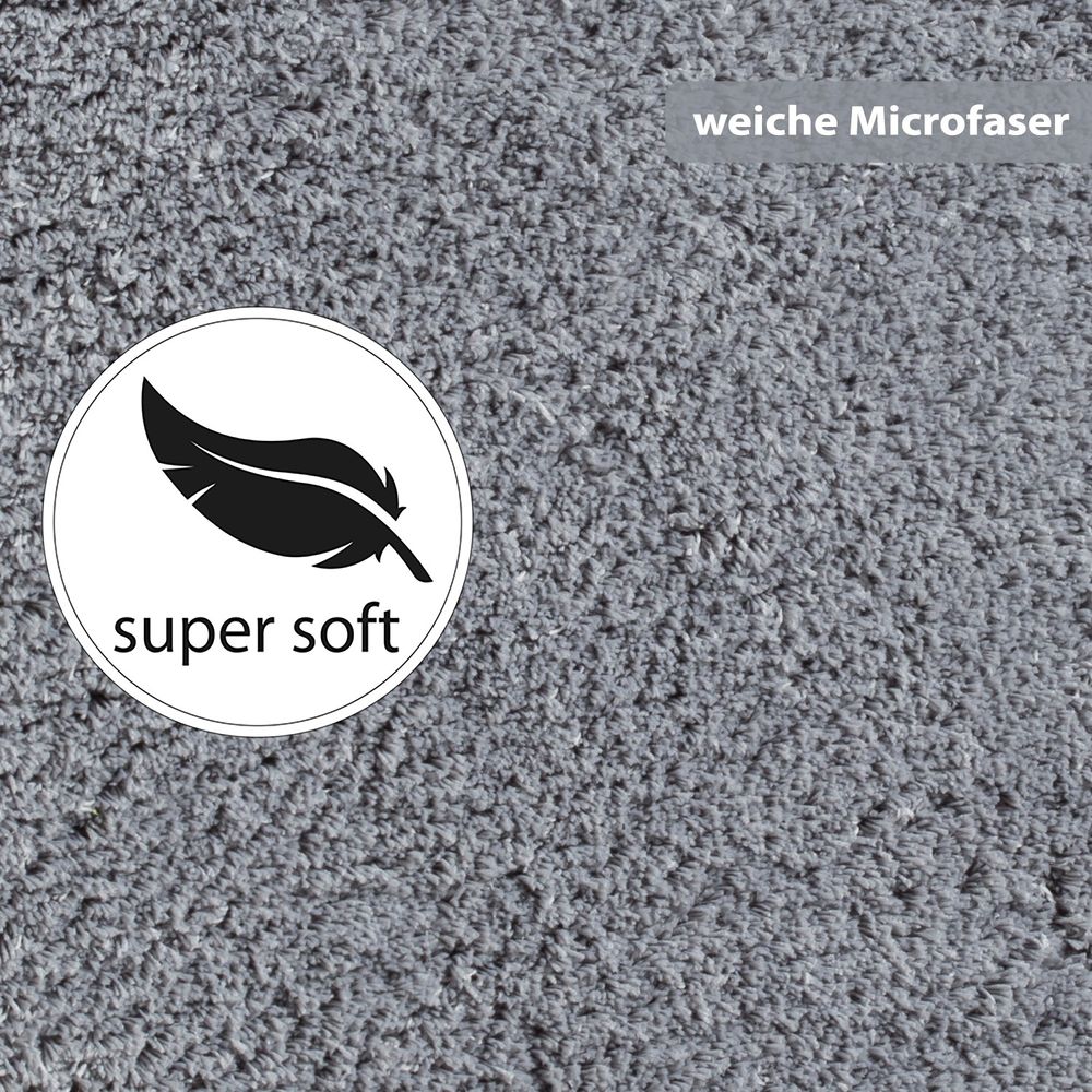 PANA® Flauschige Hochflor Badematte • versch. Größen, Formen & Farben