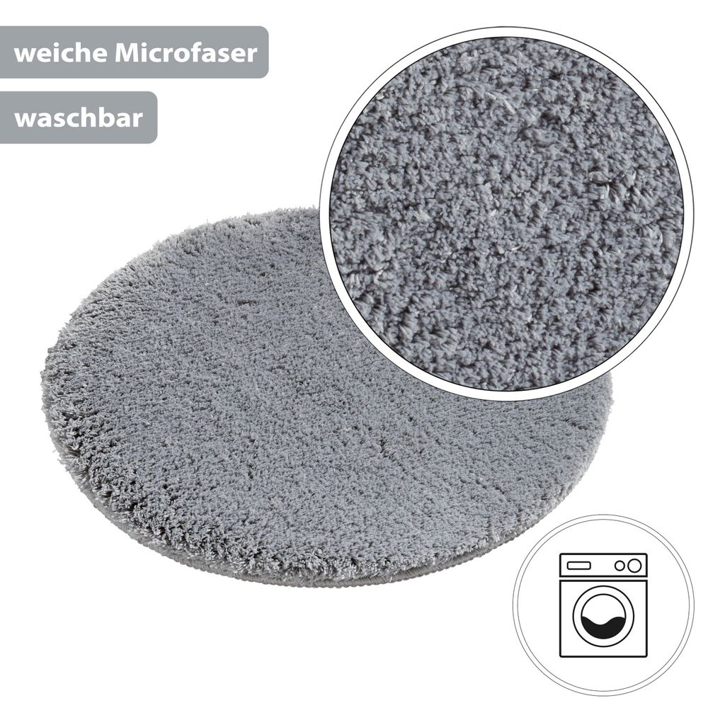 PANA® Flauschige Hochflor Badematte • versch. Größen, Formen & Farben