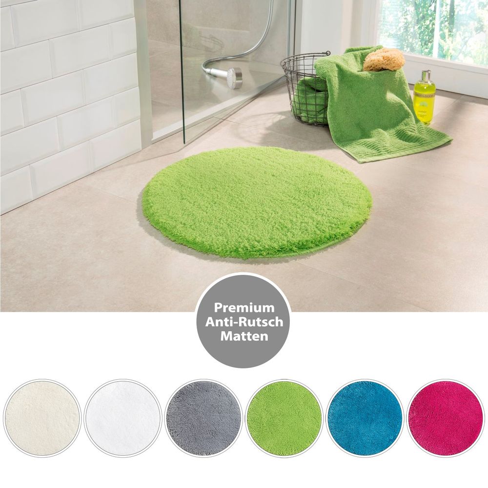 PANA® Flauschige Hochflor Badematte • versch. Größen, Formen & Farben