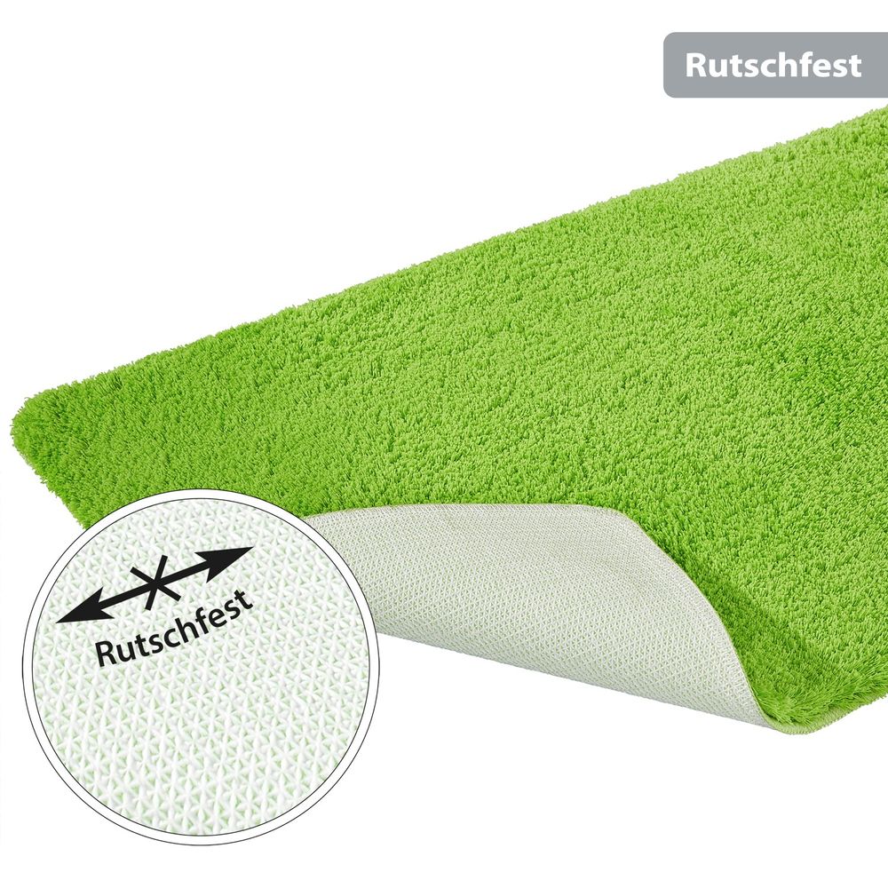 PANA® Flauschige Hochflor Badematte • versch. Größen, Formen & Farben