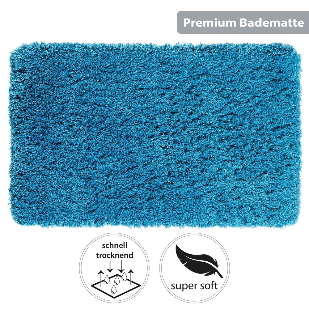 PANA® Flauschige Hochflor Badematte • versch. Größen, Formen & Farben