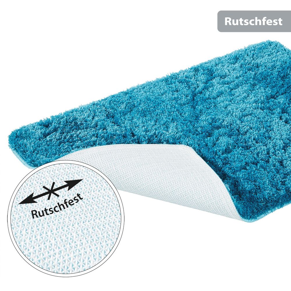 PANA® Flauschige Hochflor Badematte • versch. Größen, Formen & Farben