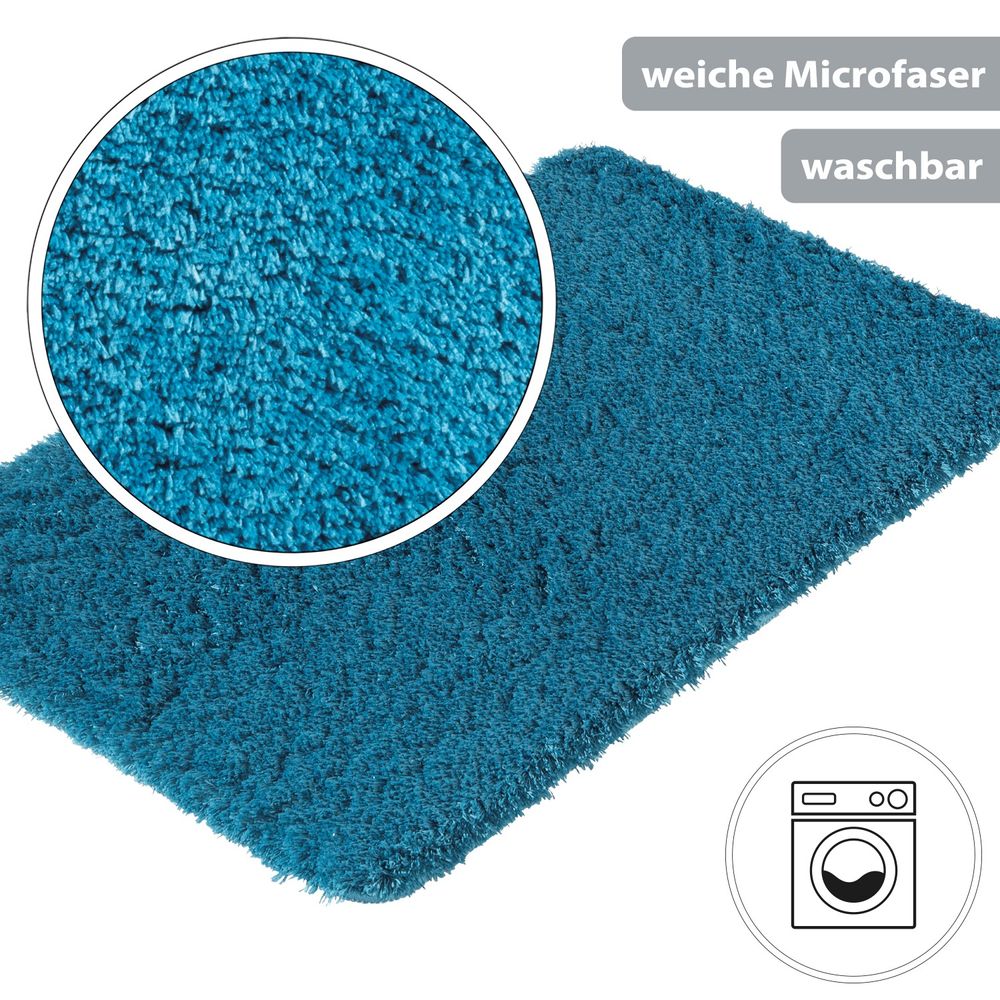PANA® Flauschige Hochflor Badematte • versch. Größen, Formen & Farben
