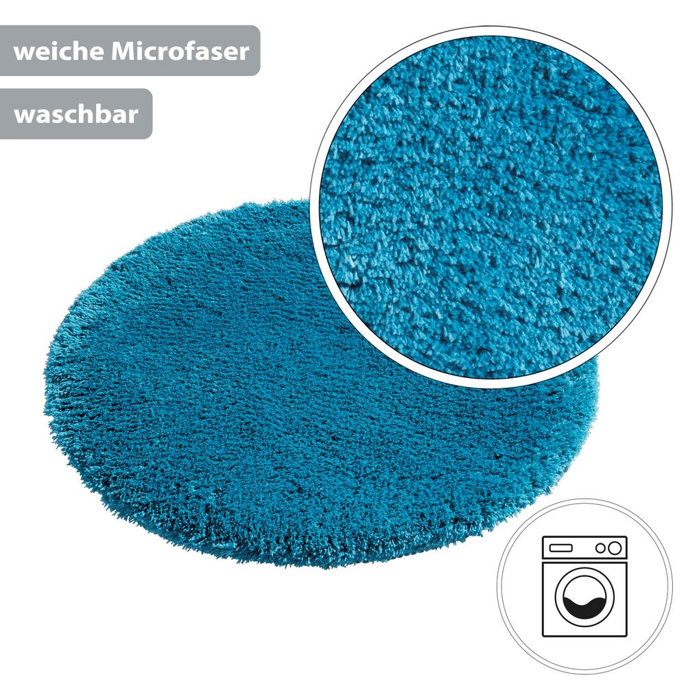 PANA® Flauschige Hochflor Badematte • versch. Größen, Formen & Farben