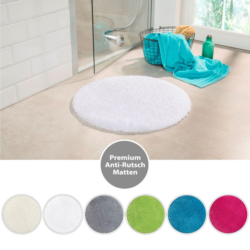 PANA® Flauschige Hochflor Badematte • versch. Größen, Formen & Farben