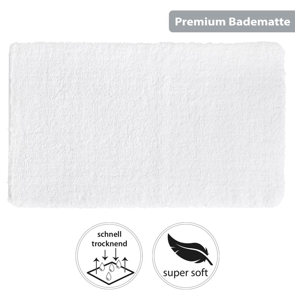 PANA® Flauschige Hochflor Badematte • versch. Größen, Formen & Farben