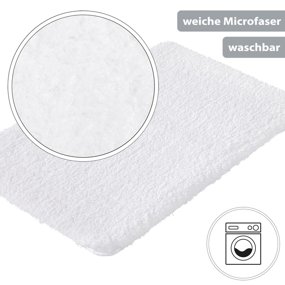 PANA® Flauschige Hochflor Badematte • versch. Größen, Formen & Farben