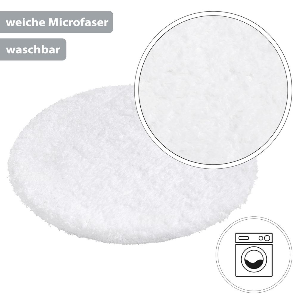 PANA® Flauschige Hochflor Badematte • versch. Größen, Formen & Farben