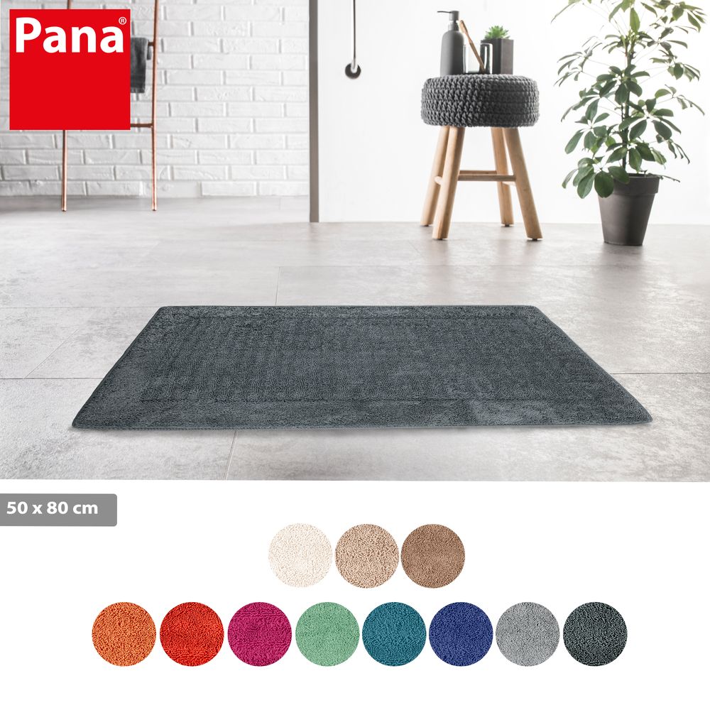 PANA® Memoryfoam Frottee Badematte • 50x80 cm • versch. Farben