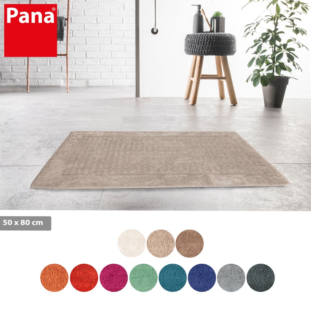 PANA® Memoryfoam Frottee Badematte • 50x80 cm • versch. Farben