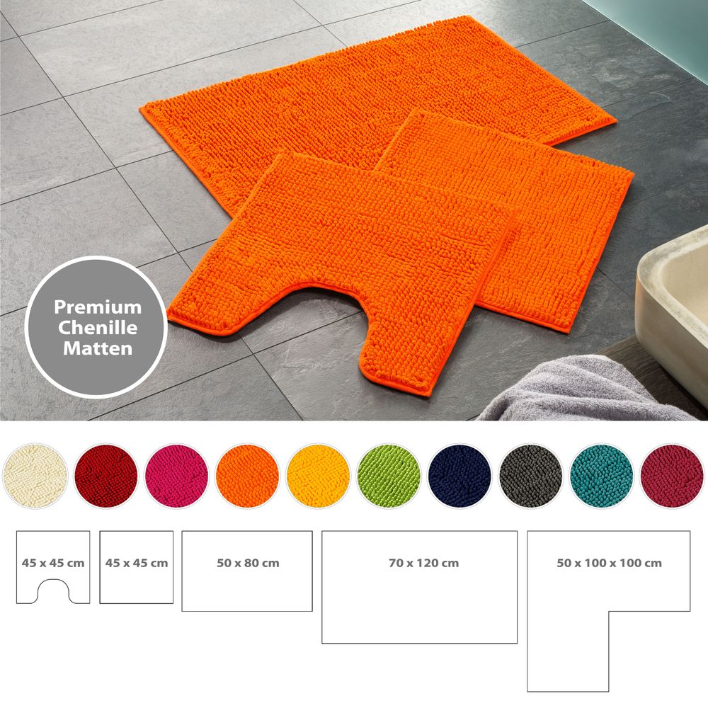 PANA® Chenille Bademattenset Mikrofaser • versch. Varianten