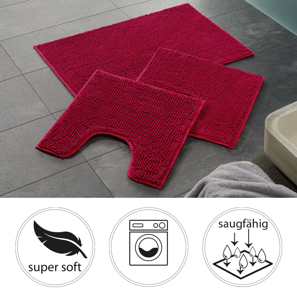PANA® Chenille Bademattenset Mikrofaser • versch. Varianten