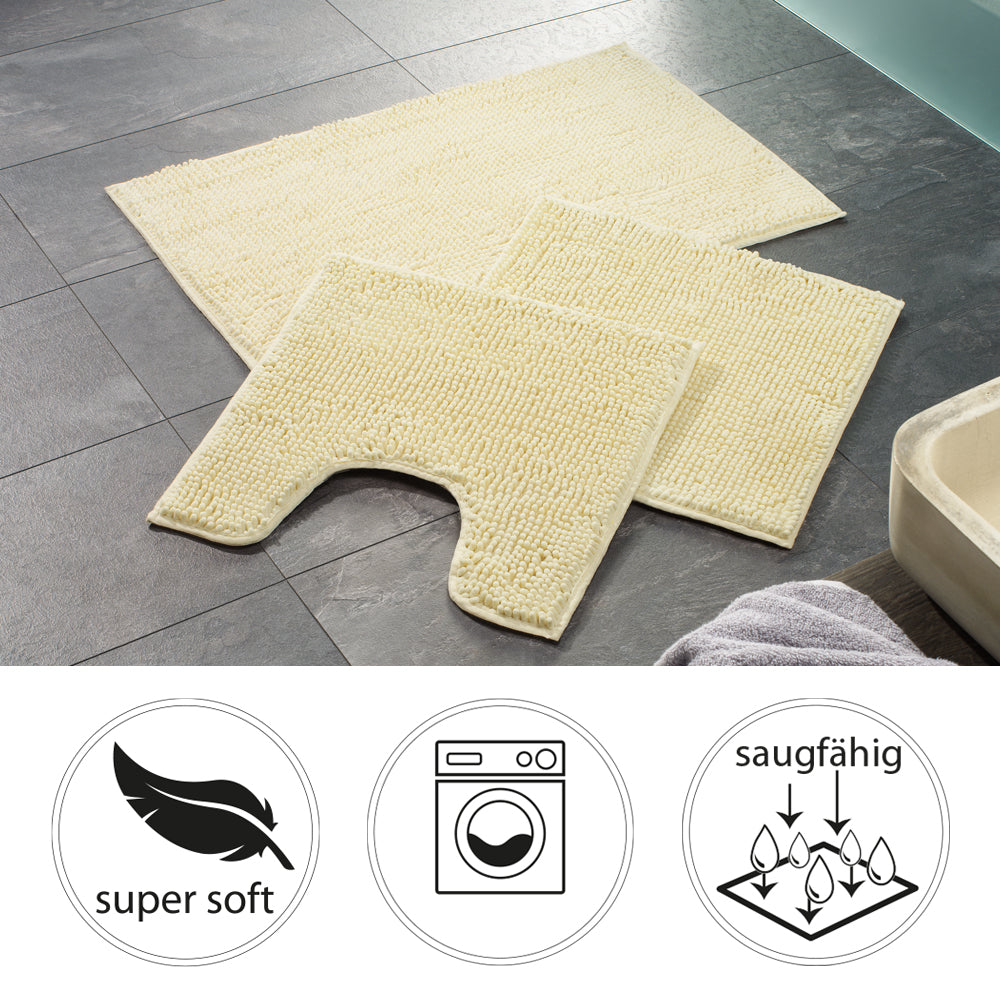 PANA® Chenille Bademattenset Mikrofaser • versch. Varianten