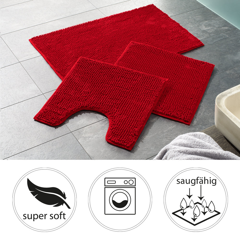 PANA® Chenille Bademattenset Mikrofaser • versch. Varianten
