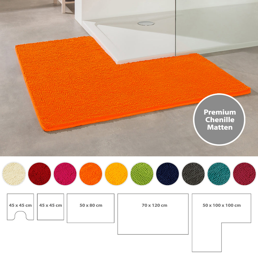 PANA® Chenille Bademattenset Mikrofaser • versch. Varianten